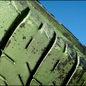 pneu caoutchouc vert